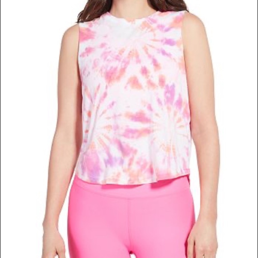 Bloomingdale’s AQUA Cropped Tie-dye tie dye Sleeveless Shirt Tank top